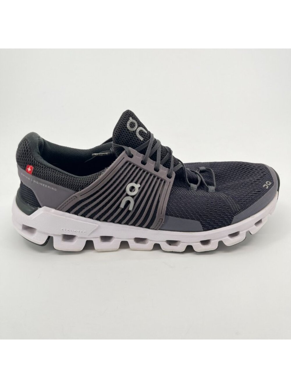On Cloudswift Womens Size 8 Black White Athletic Running Walking Shoes Sneakers